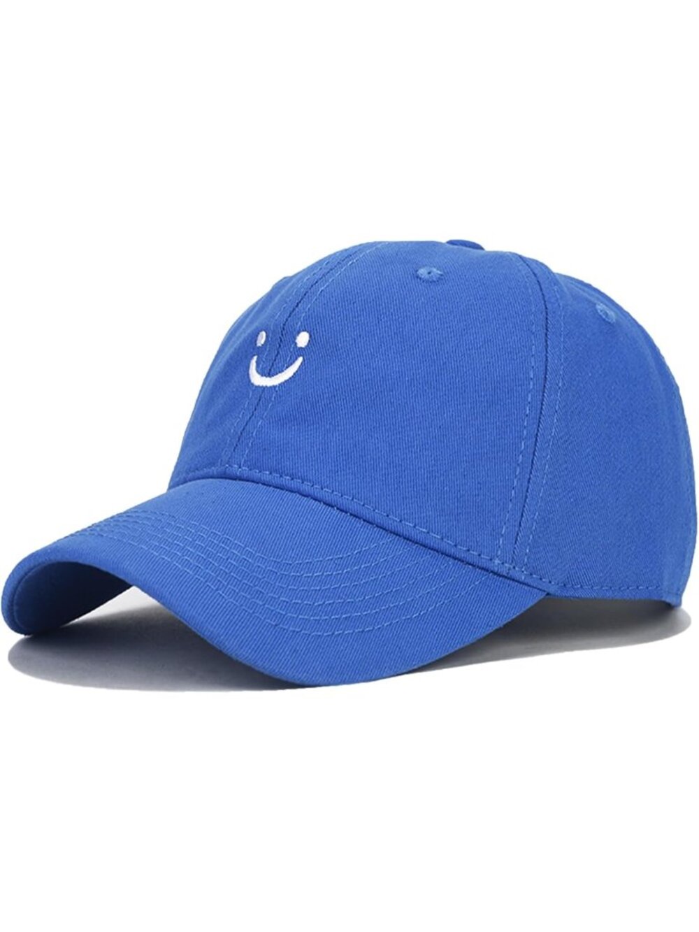 🎃Unisex Blue Low Profile Adjustable Cotton Dad Hat Smile Face Baseball Caps